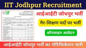 IIT Jodhpur Recruitment 2024 Apply Online