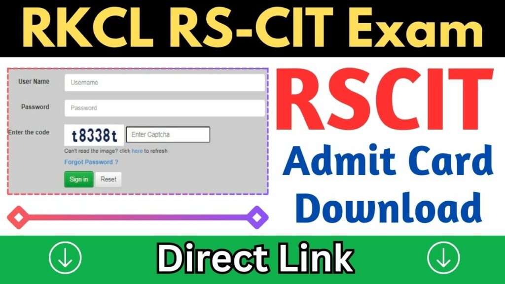 RSCIT Admit Card 2024